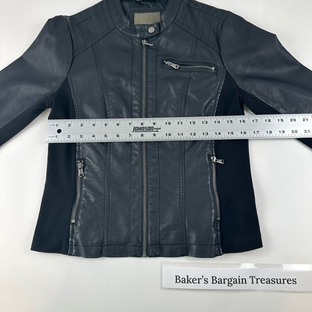 Maurices Black Leather Jacket - Picture 3 of 6